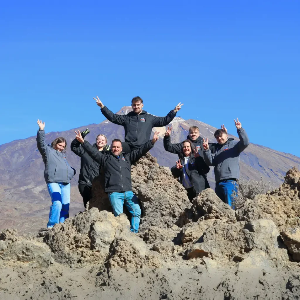 Disfrutando de la naturaleza en el Teide